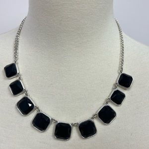 Black statement necklace